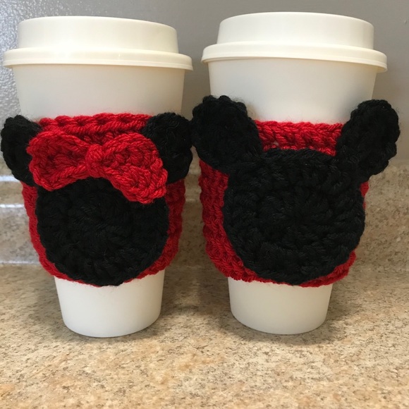 handmade Other - Mickey OR Minnie Crochet Cup Cozy